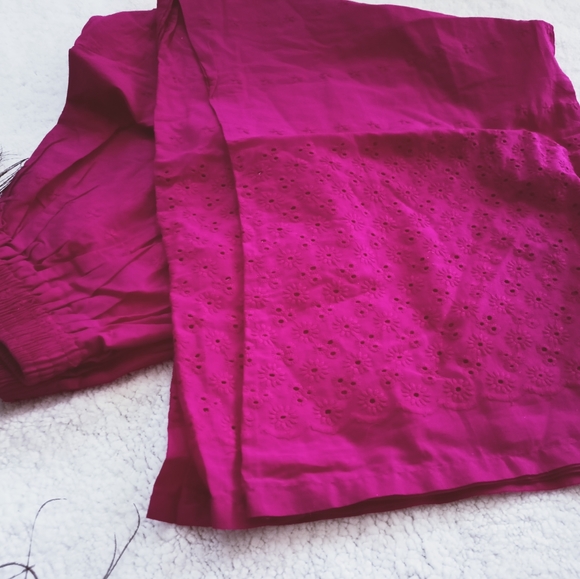 Chikankari flared palazzo - Picture 2 of 3